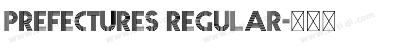 Prefectures Regular字体转换